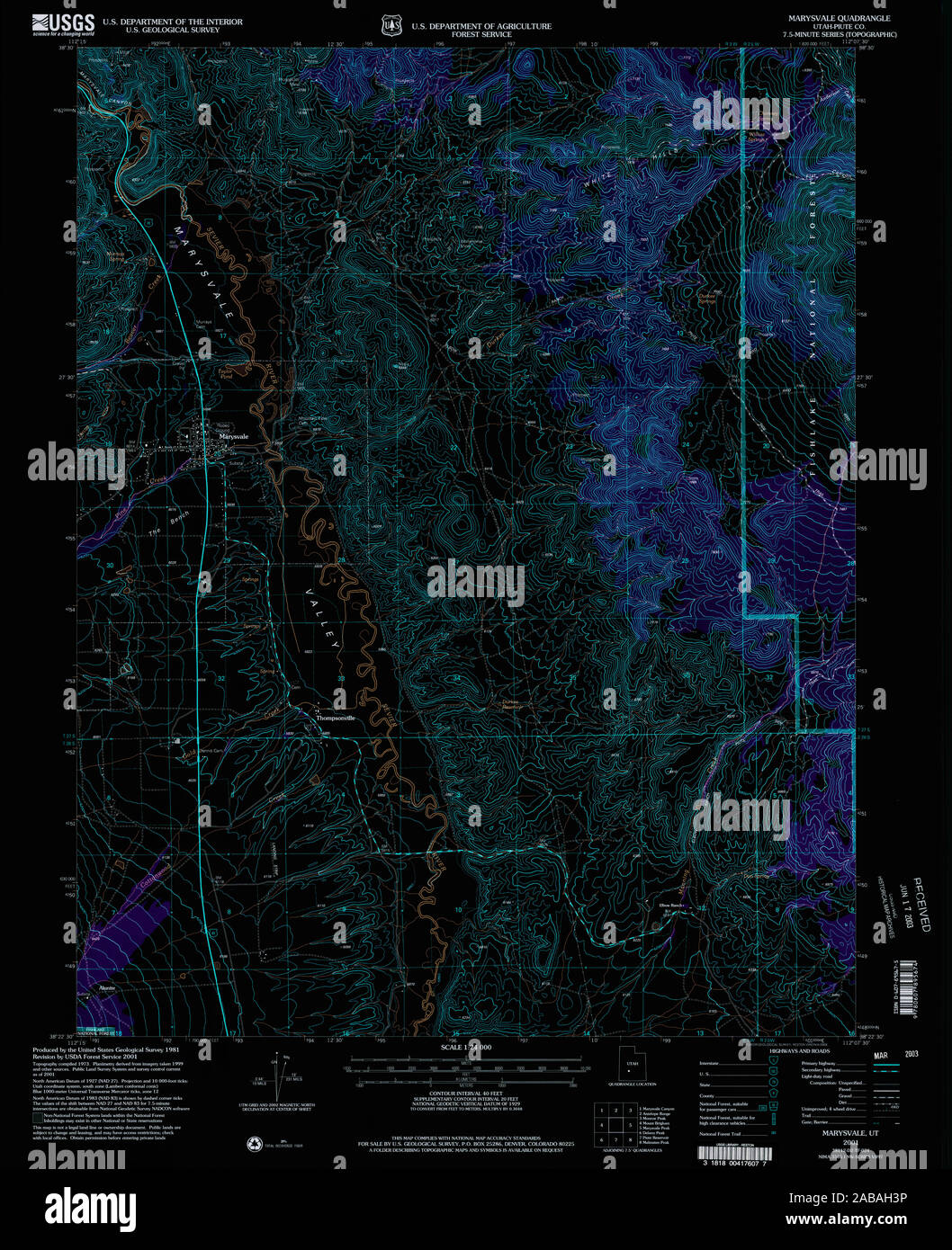Marysvale map hires stock photography and images Alamy