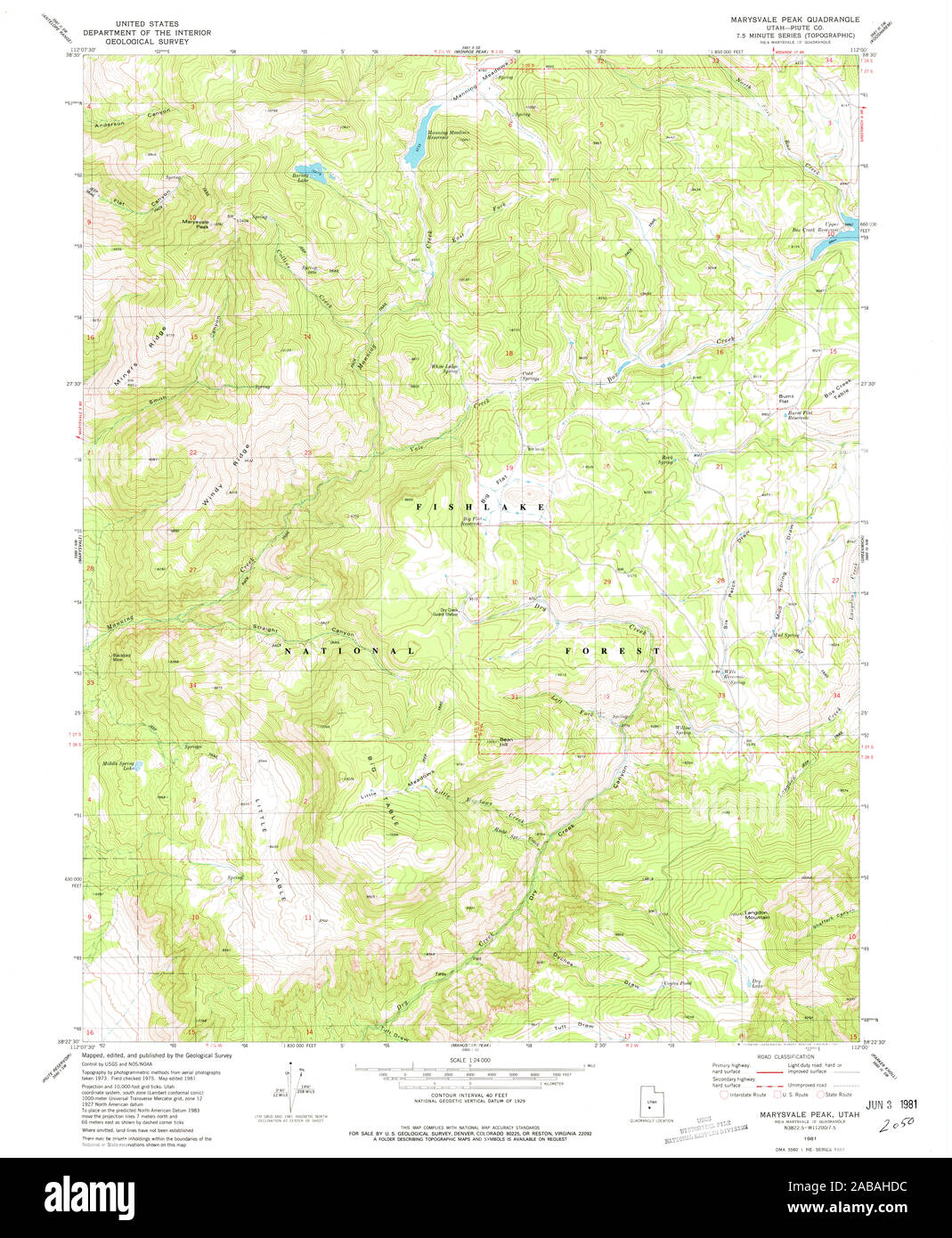 Marysvale map hi-res stock photography and images - Alamy