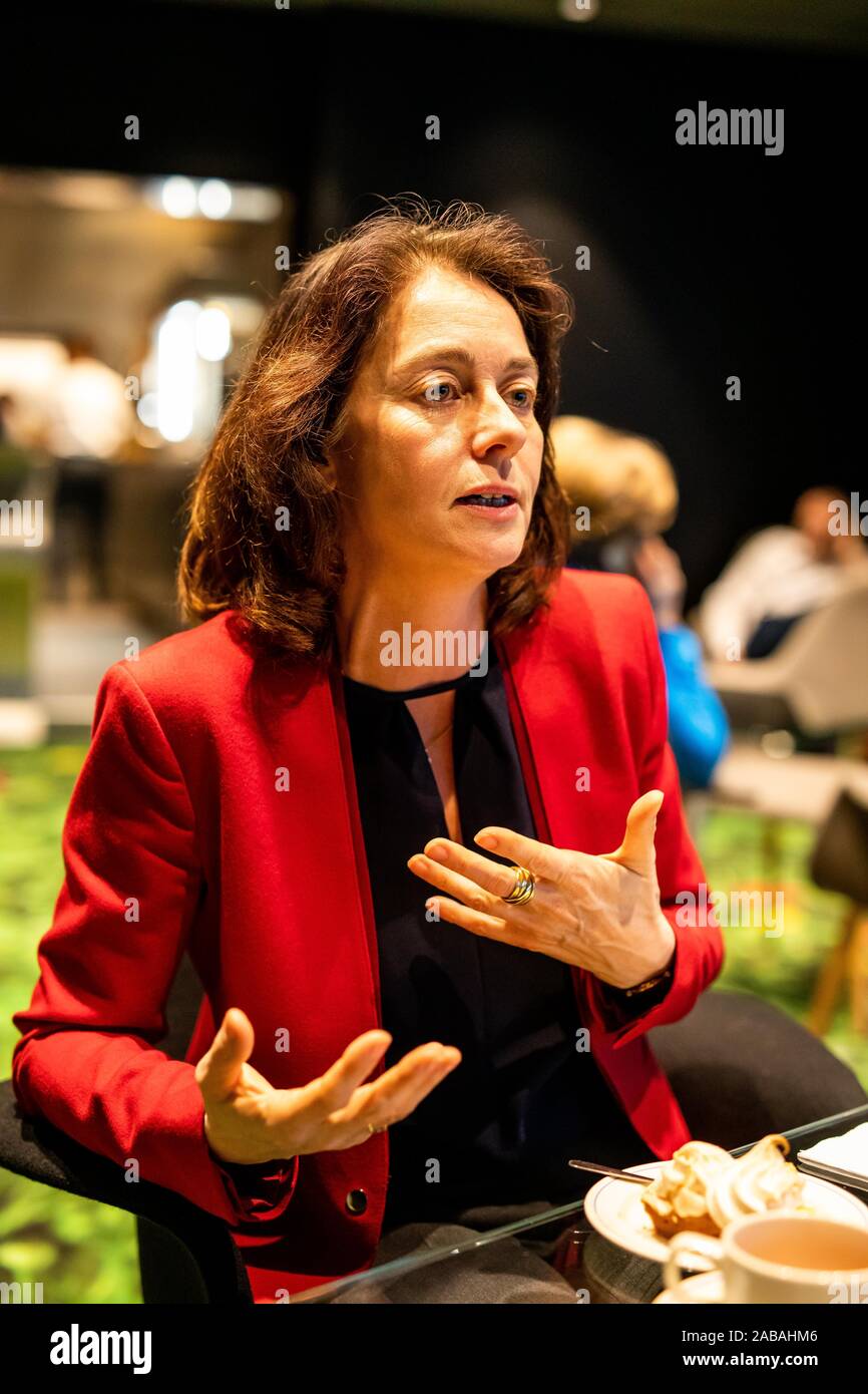 Strasbourg, France. 26th November 2019.26 November 2019, France (France), Straßburg: Katarina Barley (SPD), member of the Socialist Group of the European Parliament, speaks during an interview in the building of the European Parliament. Photo: Philipp Ditfurth/dpa Credit: dpa picture alliance/Alamy Live News Stock Photo