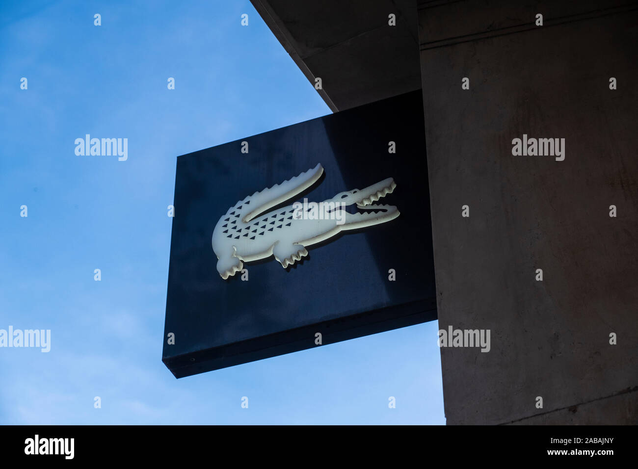 Lacoste logo hi-res stock photography and images - Alamy