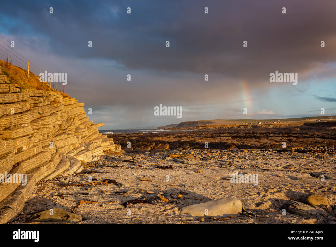 The sea and coast, Brough of Birsay, Orkney, UK Stock Photo