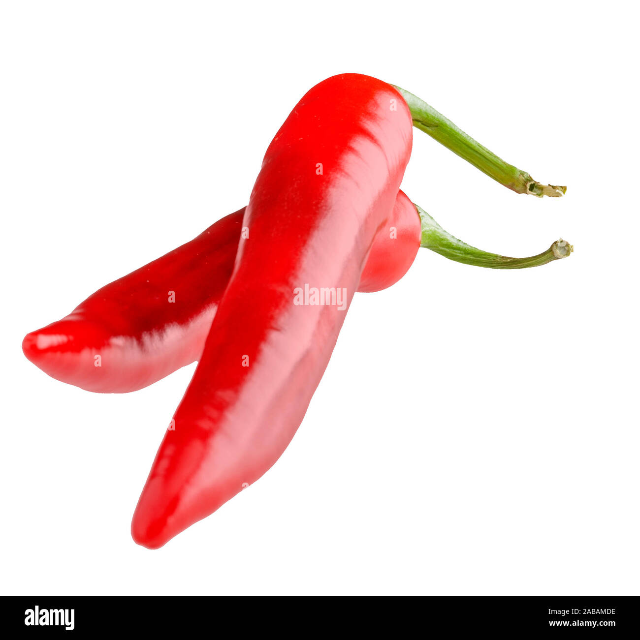 Red Cayenne Peppers Stock Photo