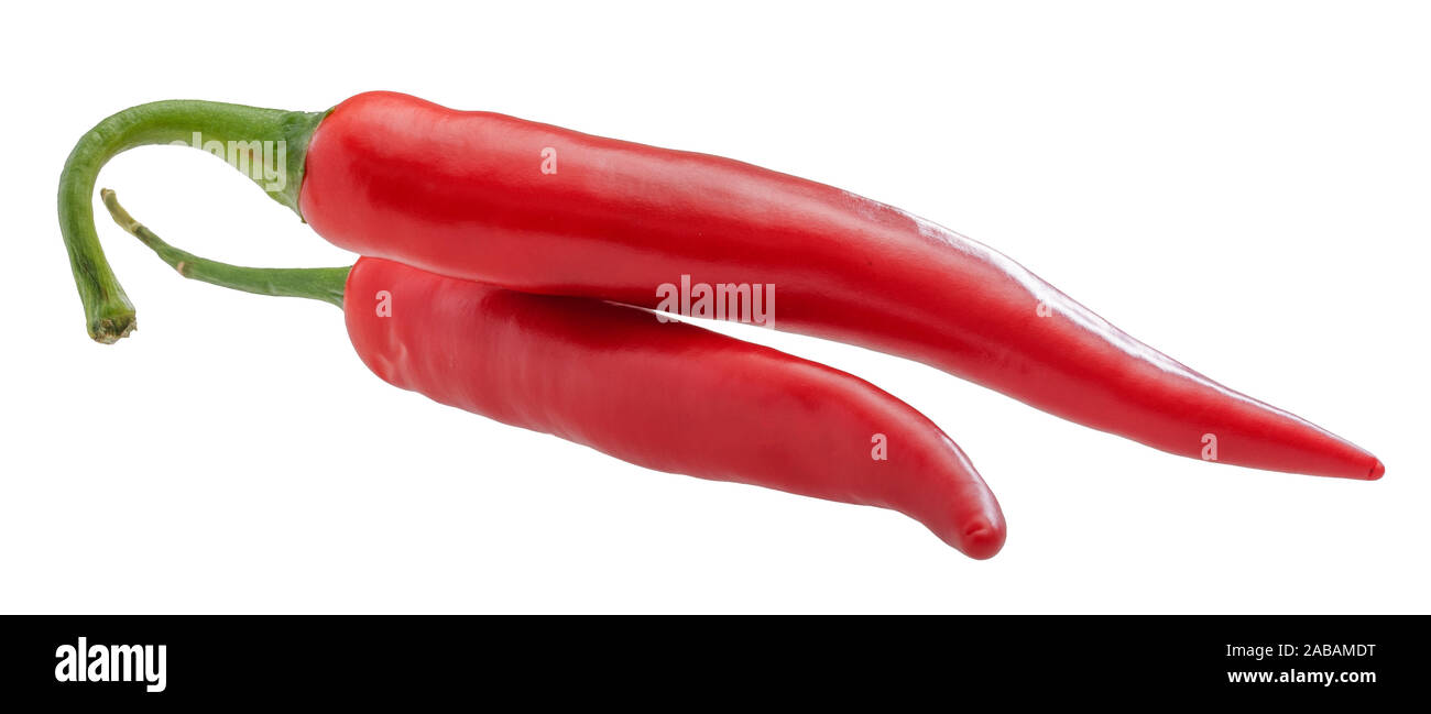 Red Cayenne Peppers Stock Photo