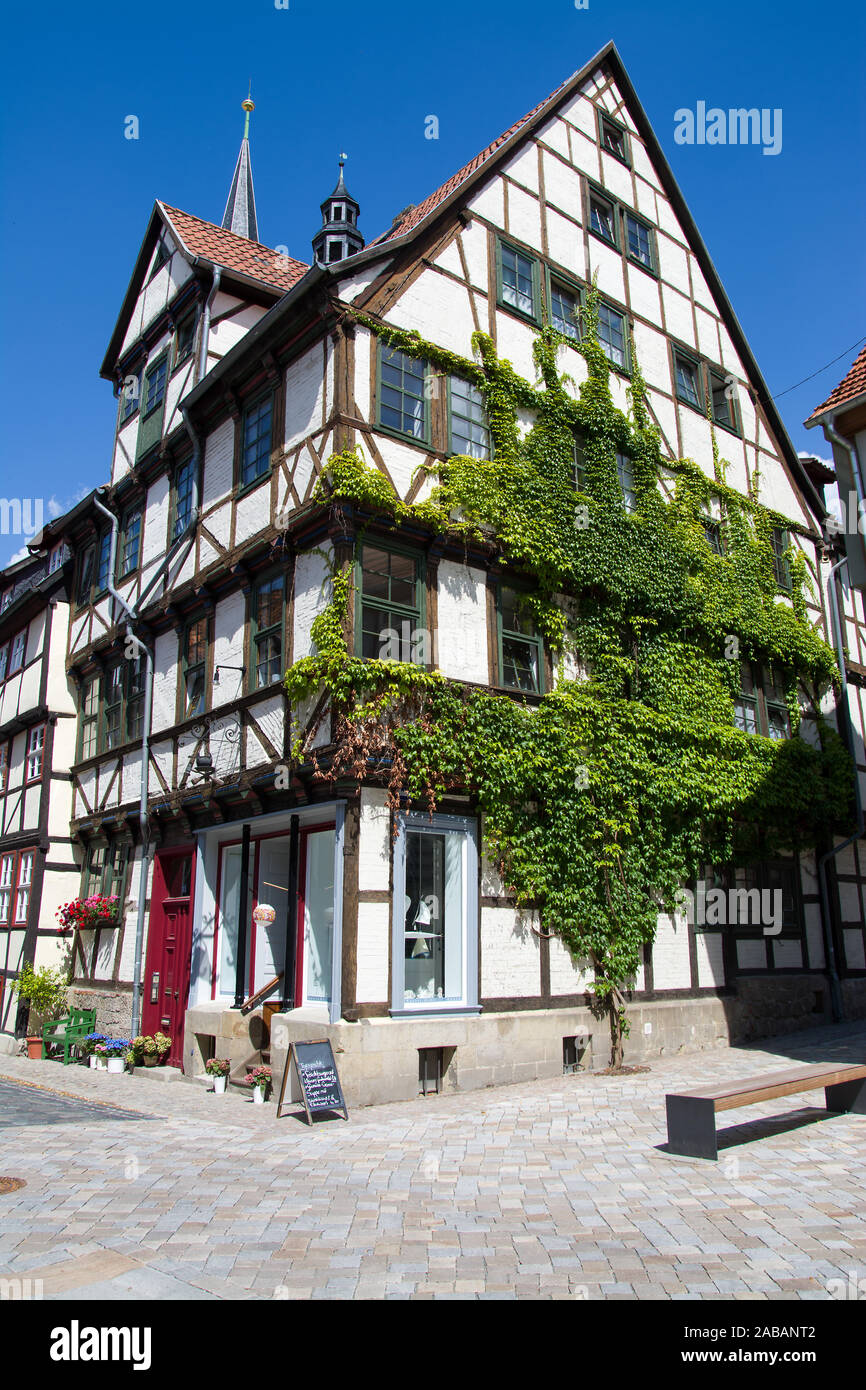 Haus in Quedlinburg, Sachsen-Anhalt, Bundesrepublik Deutschland Stock Photo