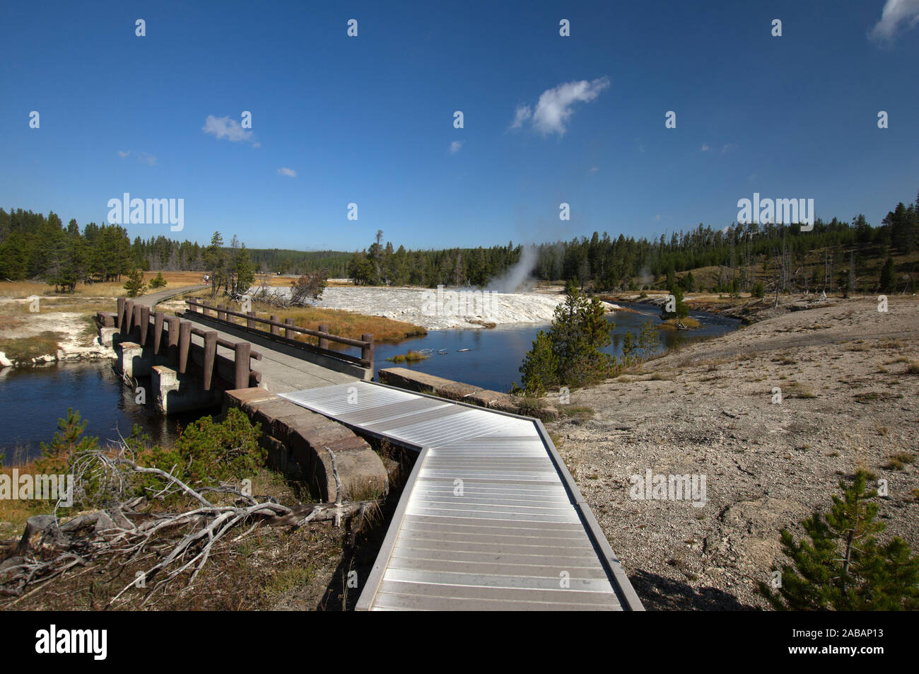 Aufnahme im Yellowstone Nationalpark, Utah, USA, im Oktober. Stock Photo