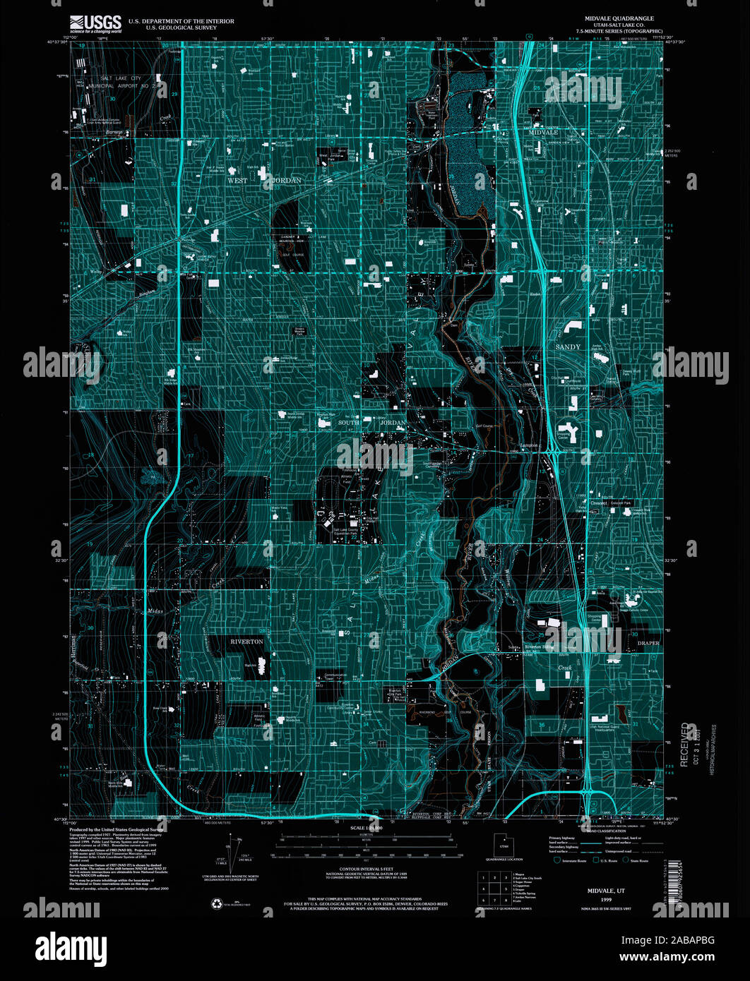 Map of midvale hi-res stock photography and images - Alamy