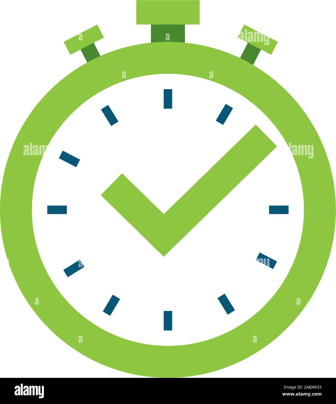 time chronometer flat style icon vector illustration design Stock ...