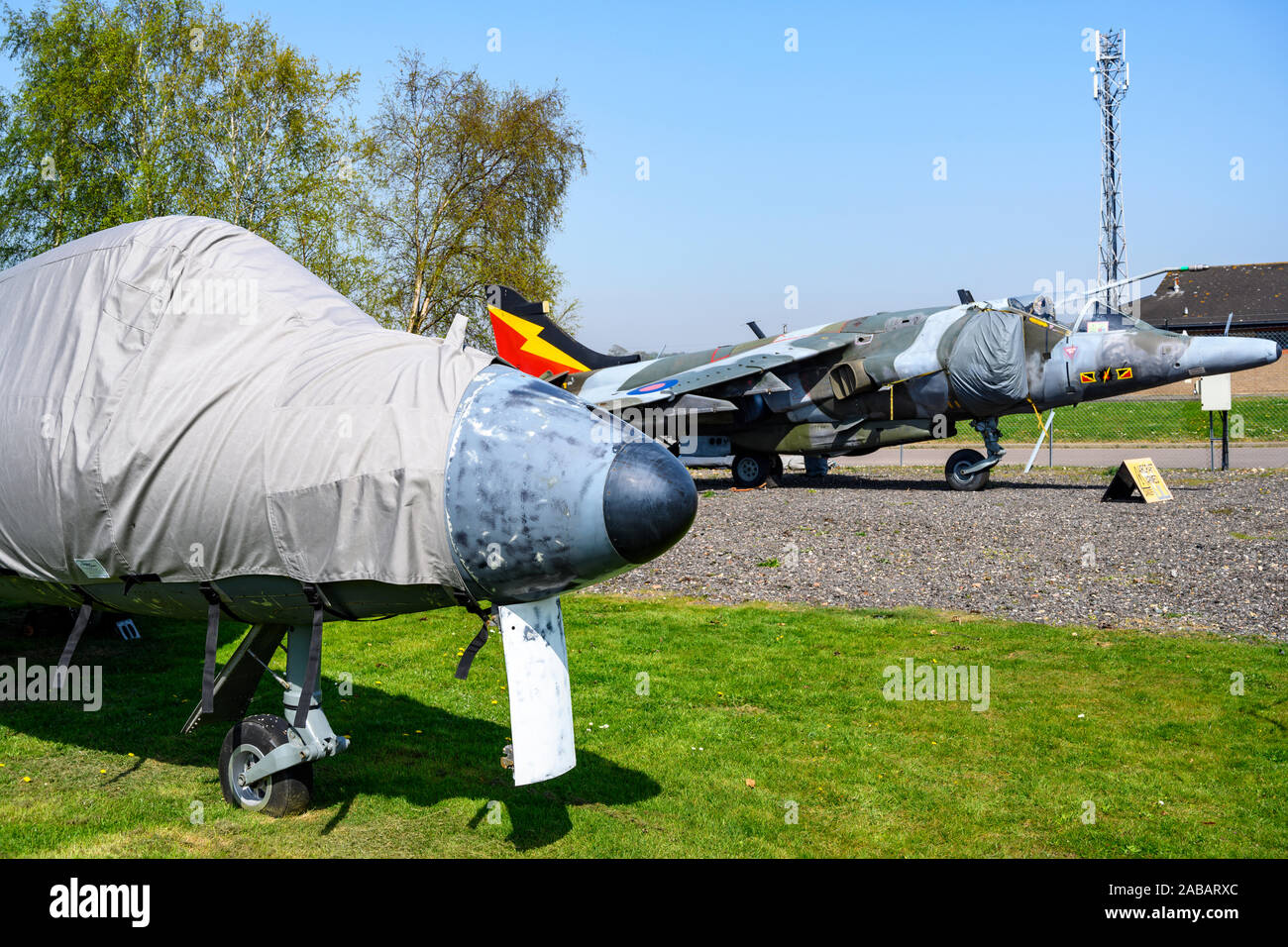 Raf harrier jump jet gr 3 hi-res stock photography and images - Alamy