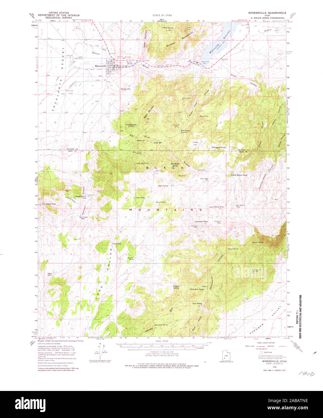 Map of minersville hires stock photography and images Alamy