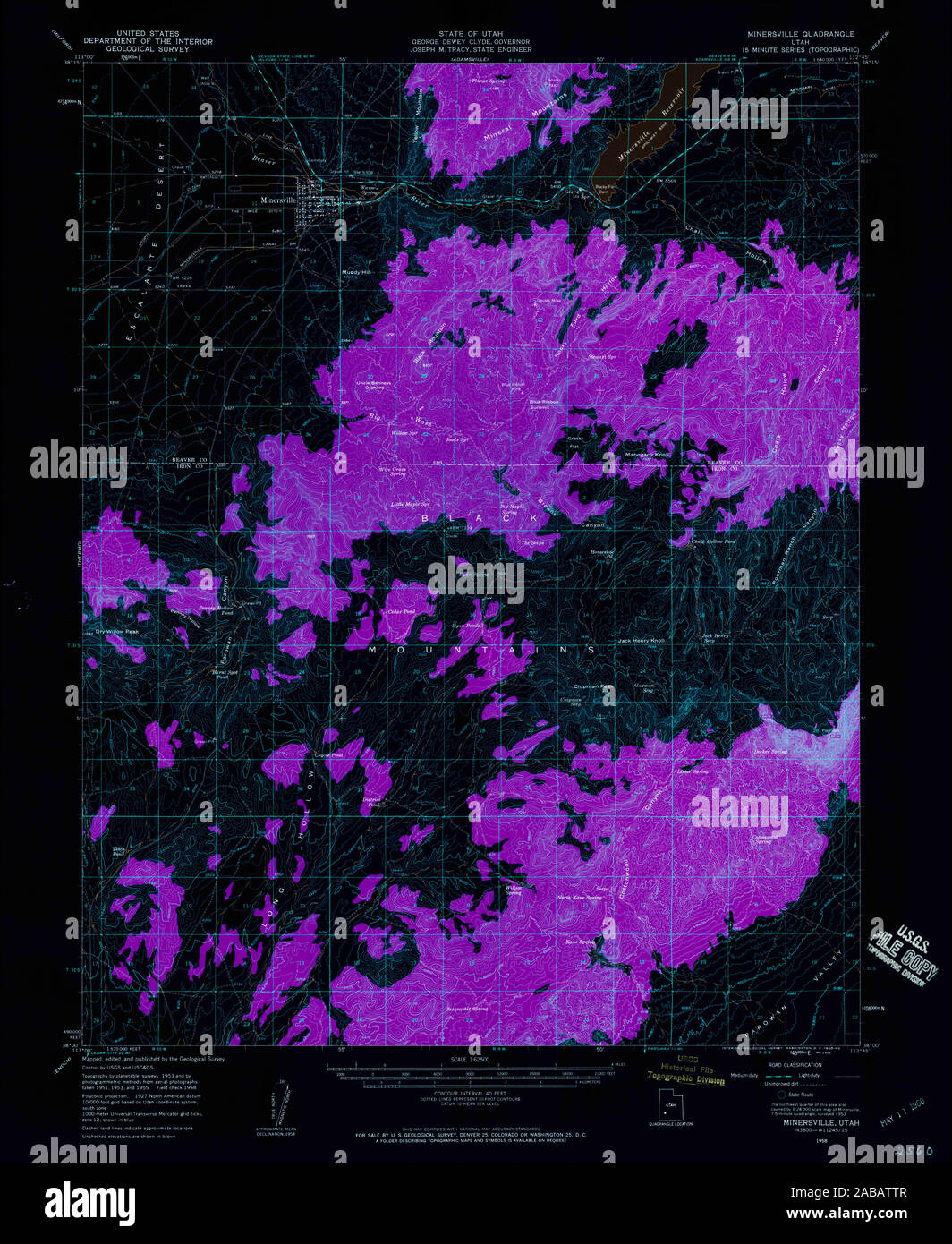 Map of minersville hires stock photography and images Alamy
