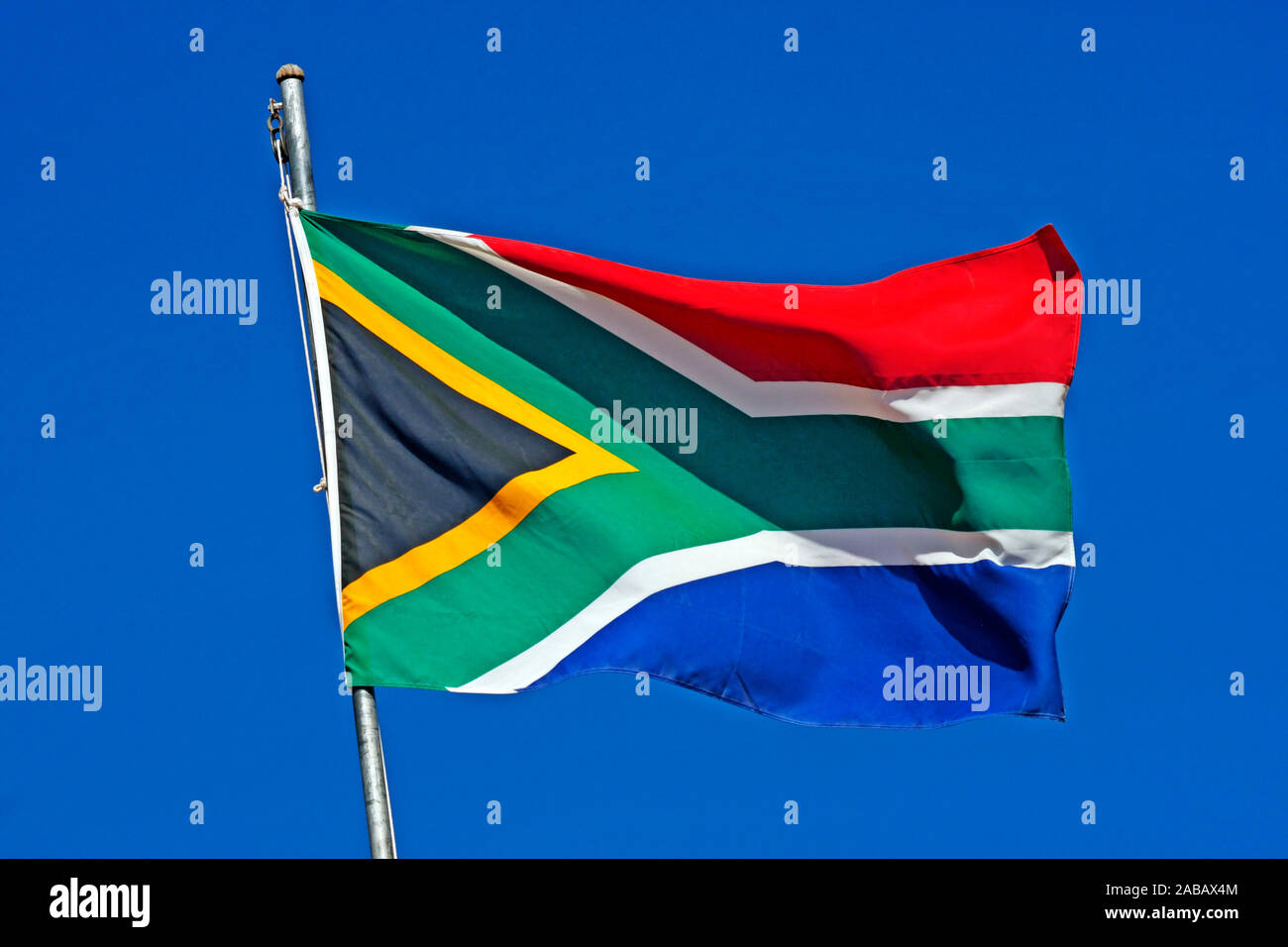 Flagge von Südafrika, Nationalfahne, Stock Photo