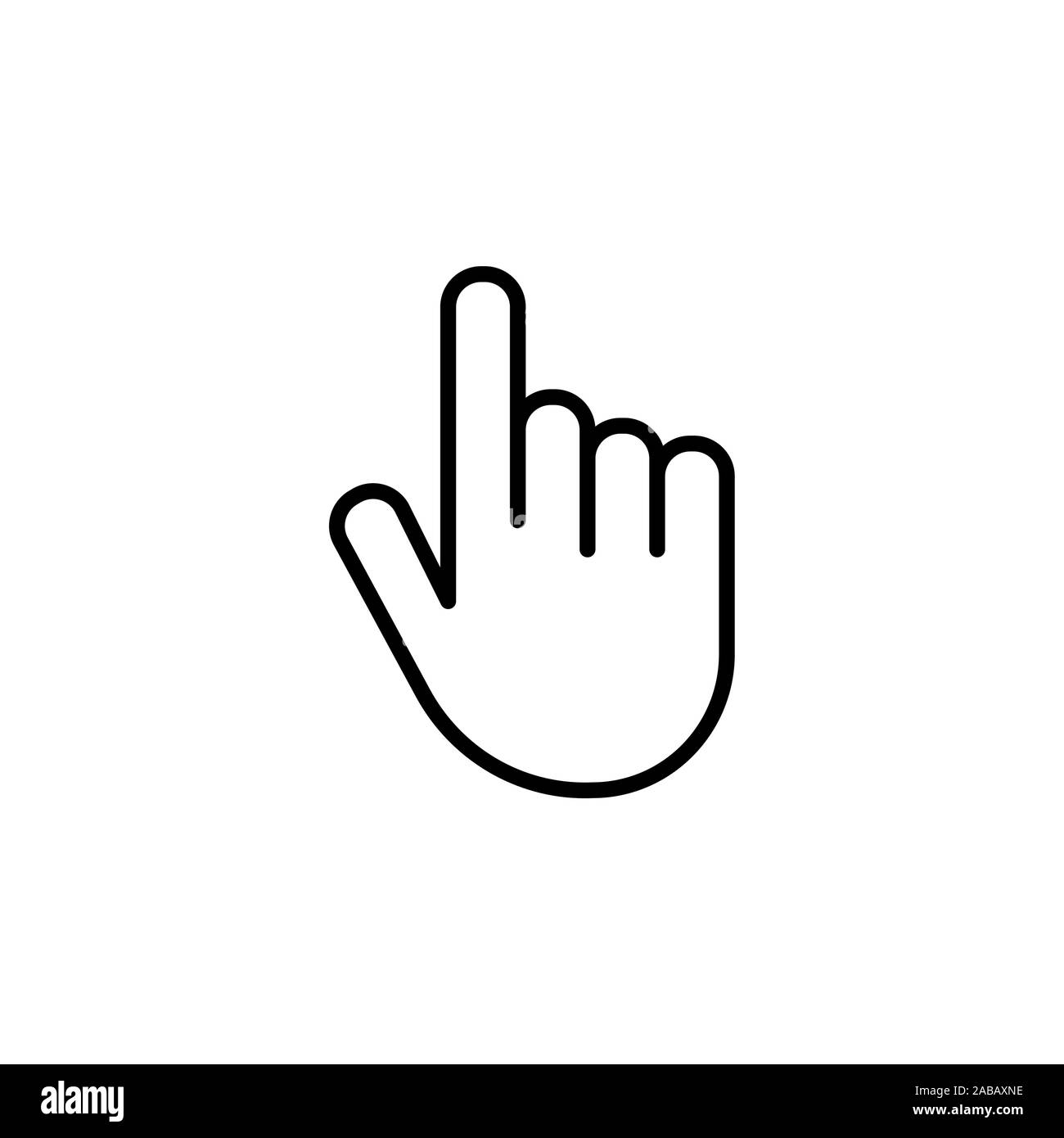 Hand vector icon Stock Vector