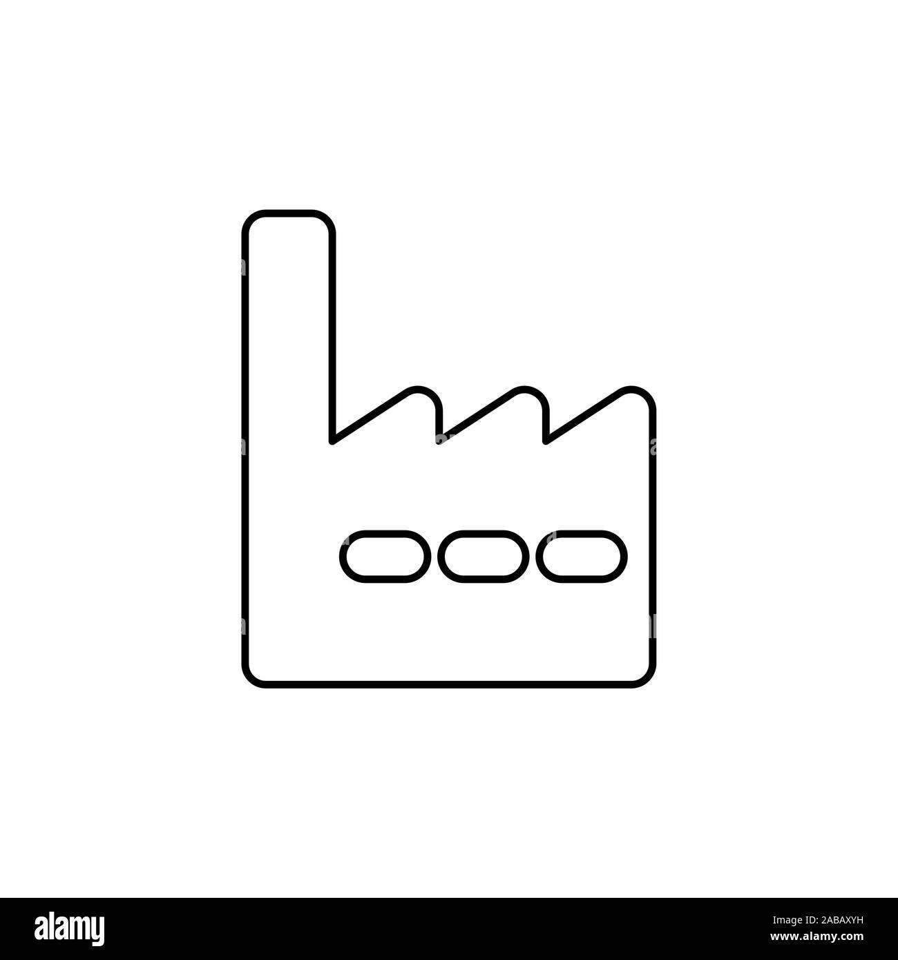 factory icon line vector Stock Vector Image & Art - Alamy