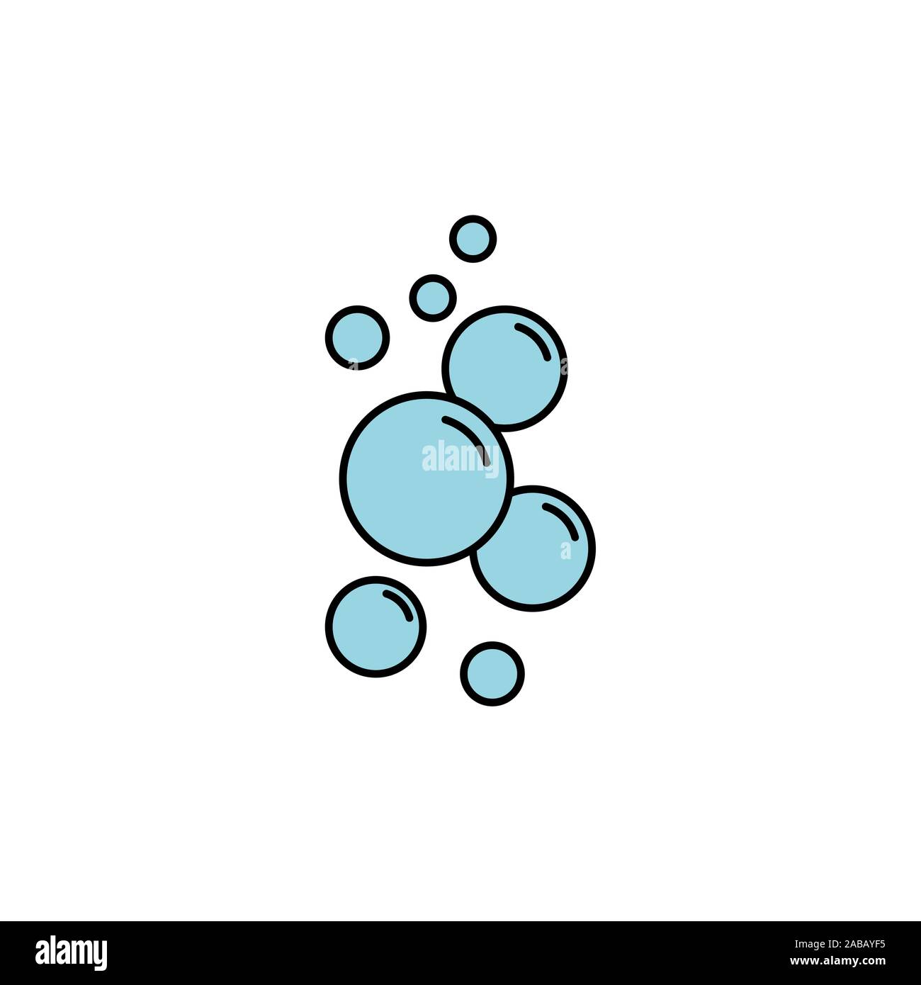 bubble vector color icon Stock Vector