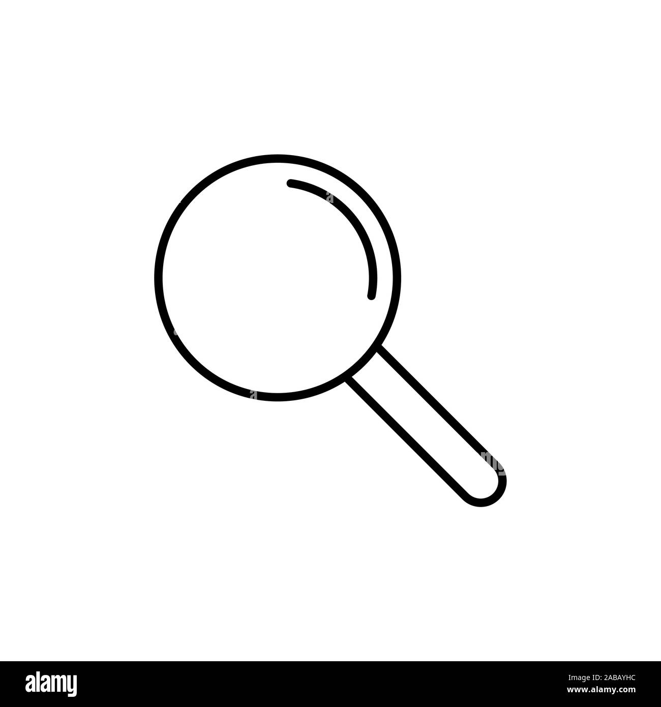 magnifier vector line icon Stock Vector Image & Art - Alamy