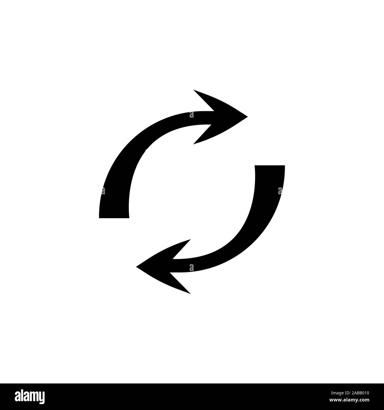 Double Reverse Arrow Replace Icon Exchange Sign Symbol Stock Vector