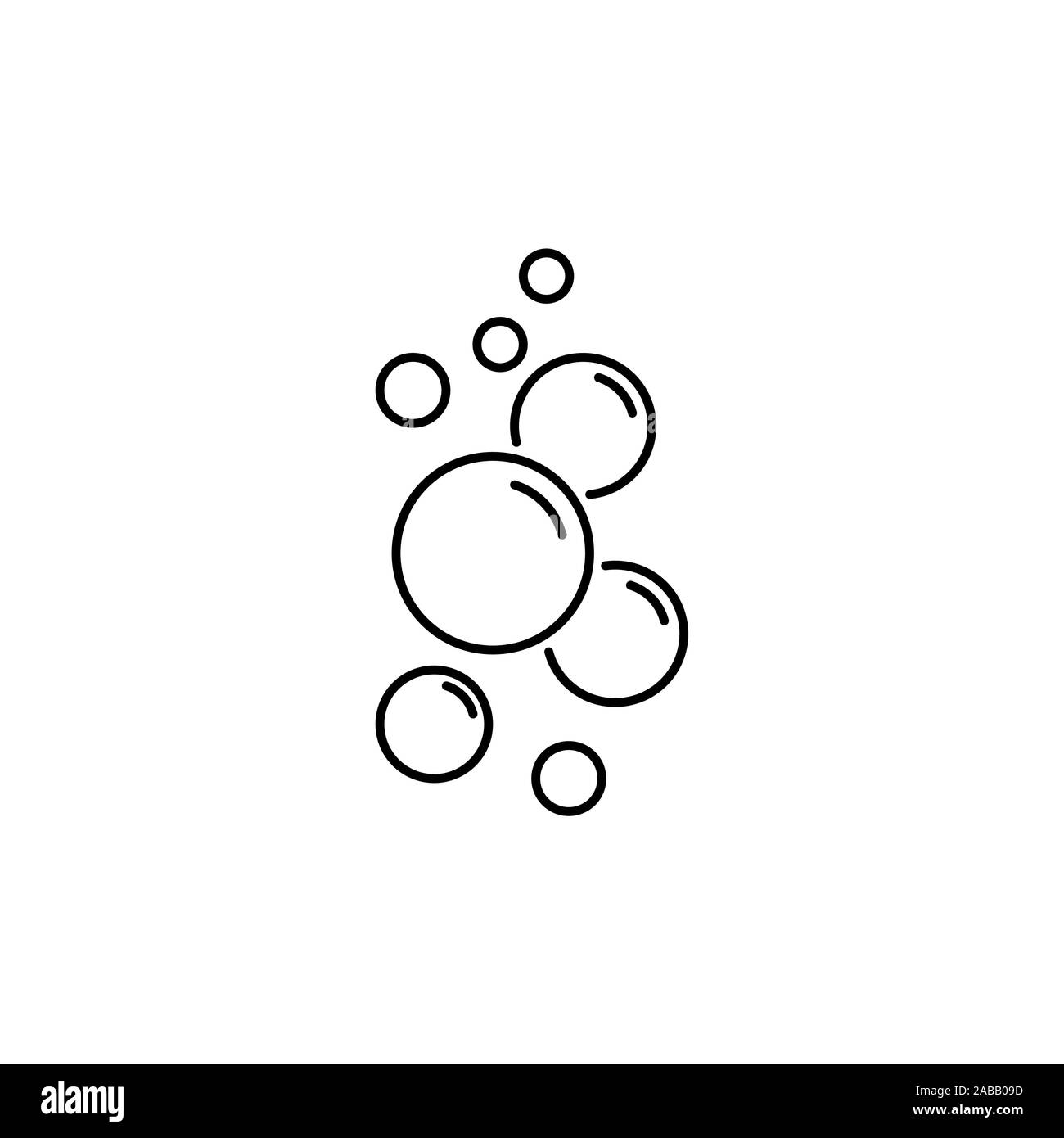 bubble vector line icon Stock Vector