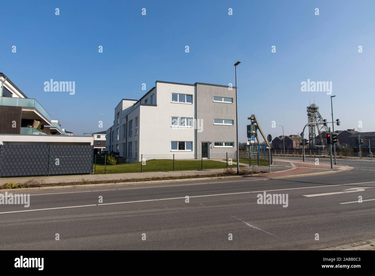 New housing estate at the former mine, coal mine Niederberg colliery ...