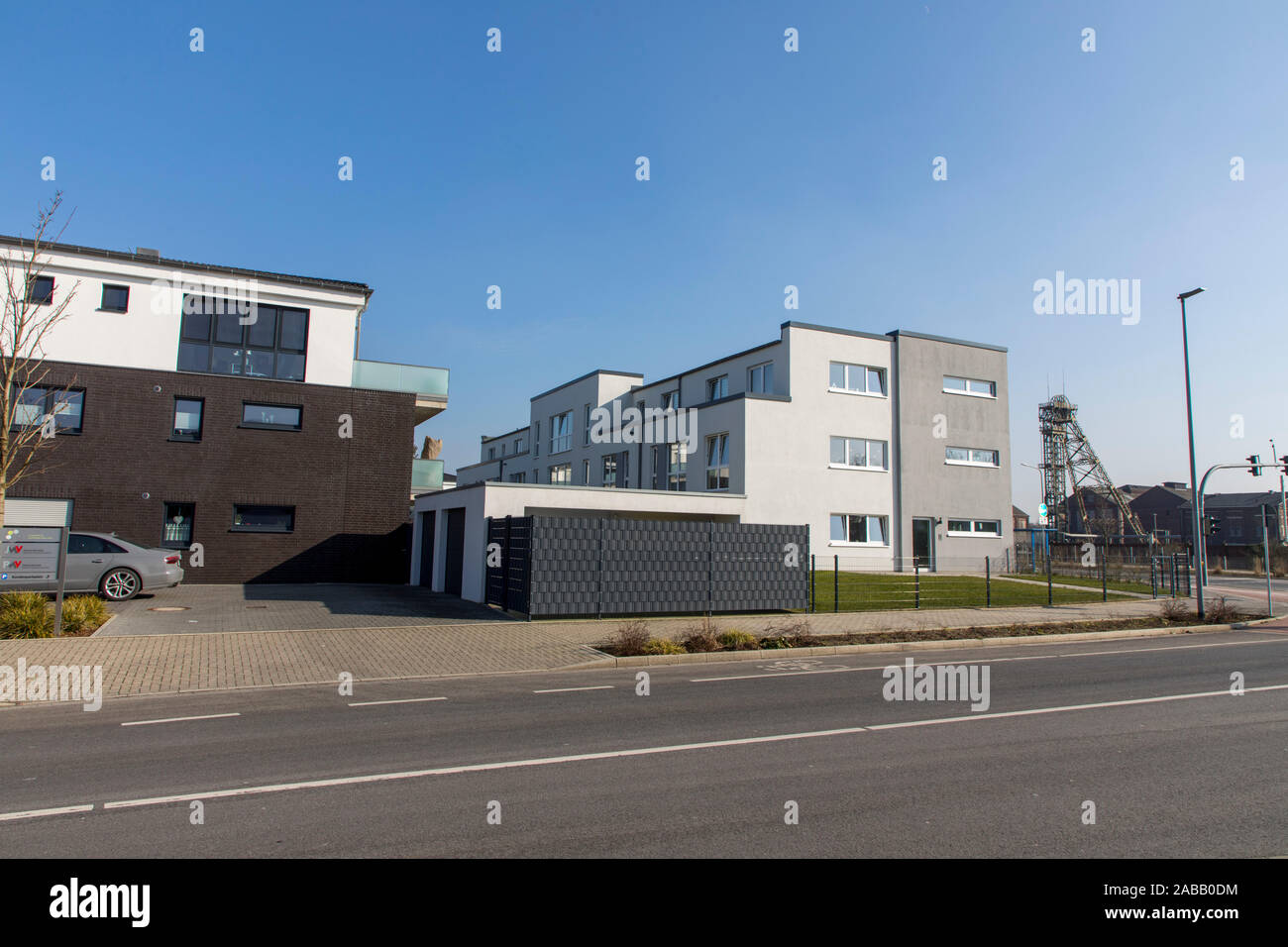 New housing estate at the former mine, coal mine Niederberg colliery ...