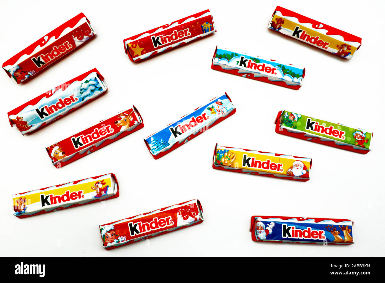 Kinder Chocolate bar. Kinder is a brand of food products made in Italy