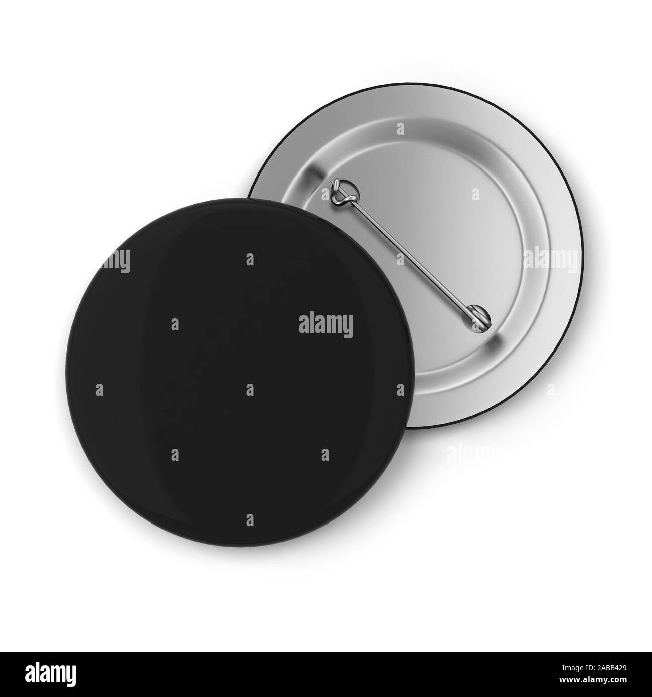 Blank badge. 3d illustration isolated on white background Stock Photo ...