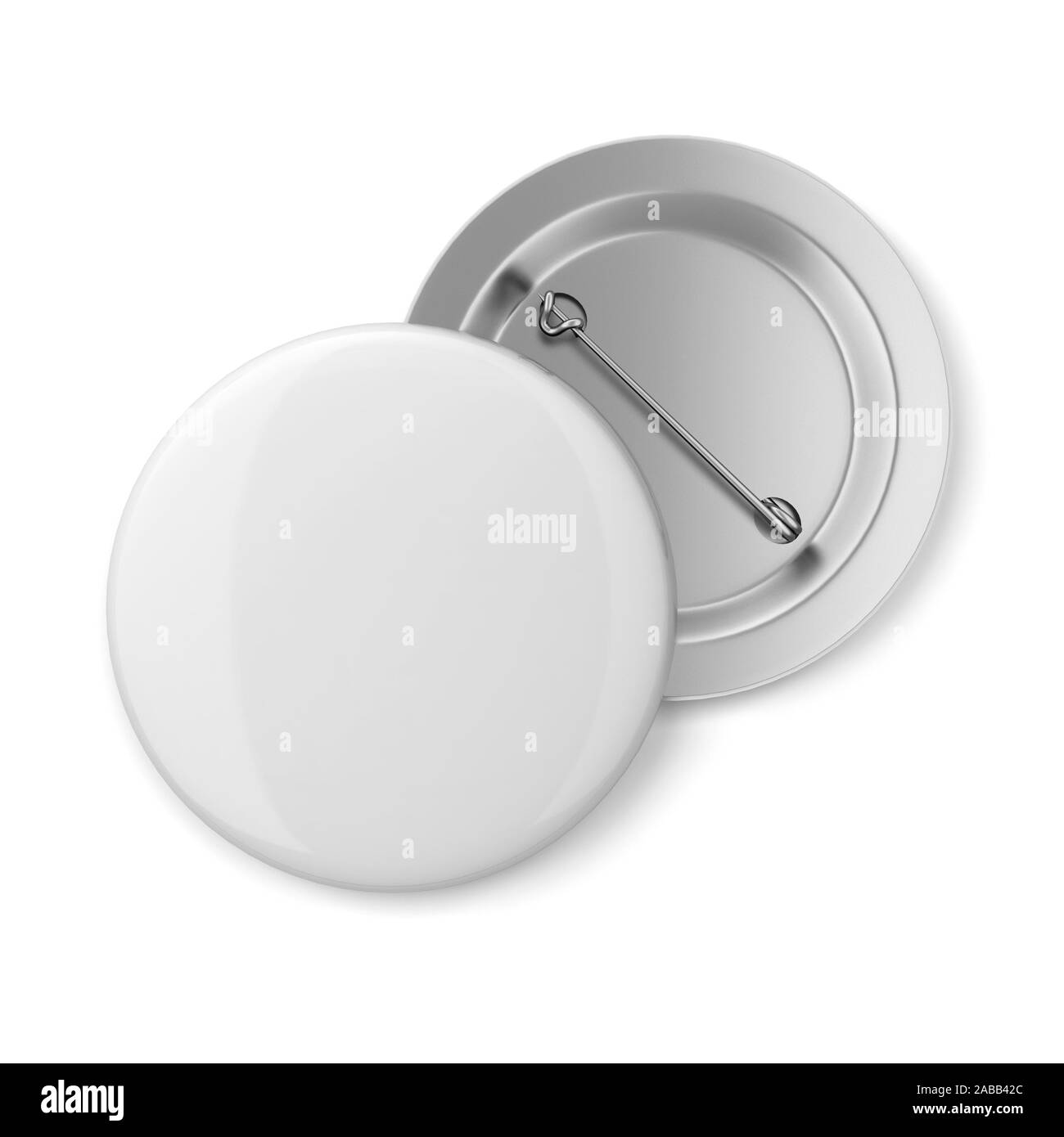 Blank badge. 3d illustration isolated on white background Stock Photo ...