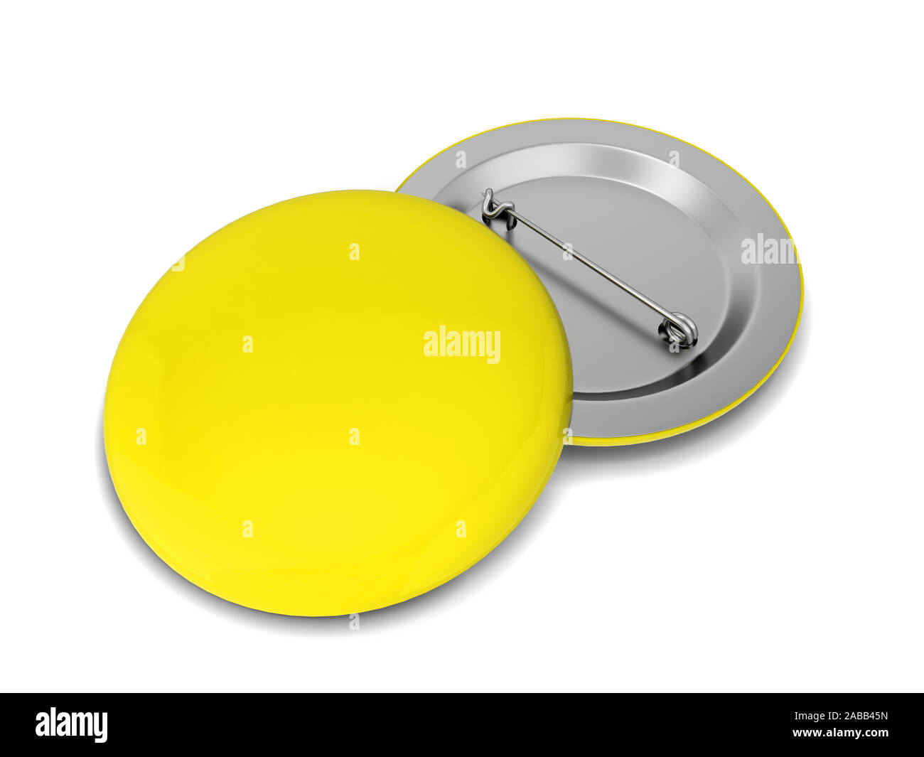 Blank badge. 3d illustration isolated on white background Stock Photo ...