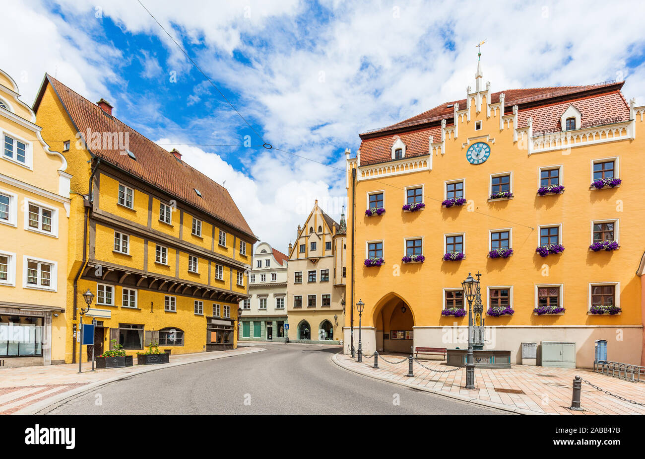 Donauworth, Germany. Picturesque town on the Romantic Road route. Stock Photo