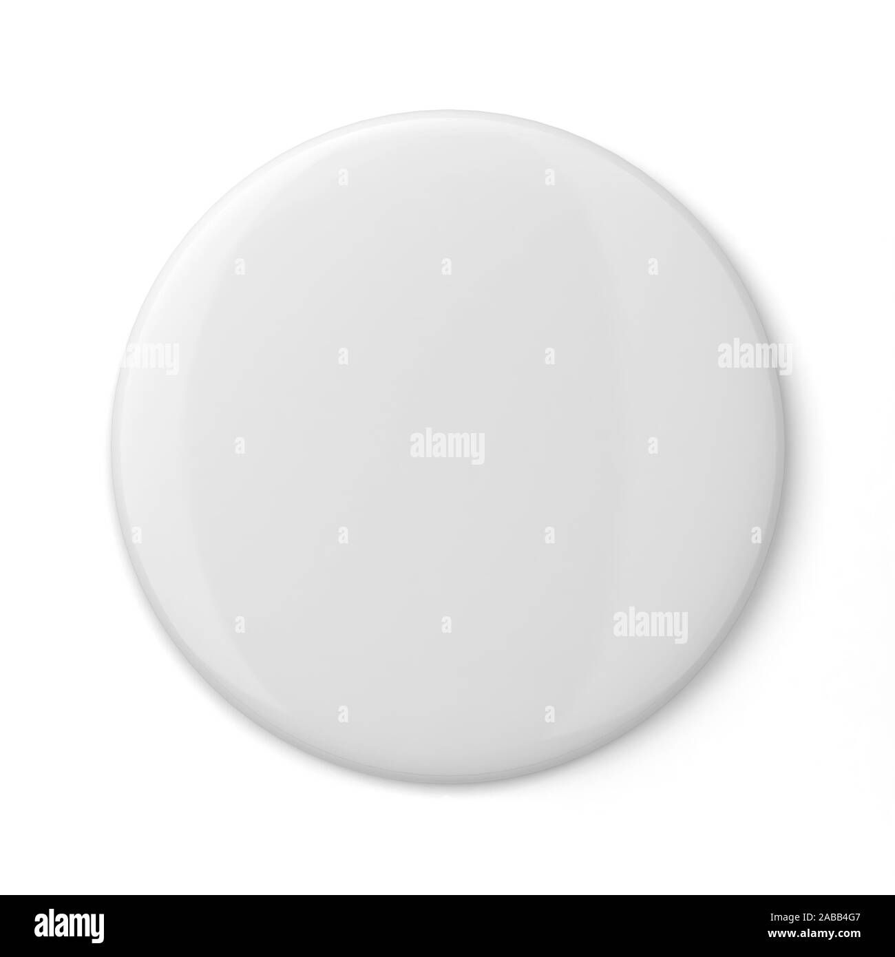 Blank badge. 3d illustration isolated on white background Stock Photo ...