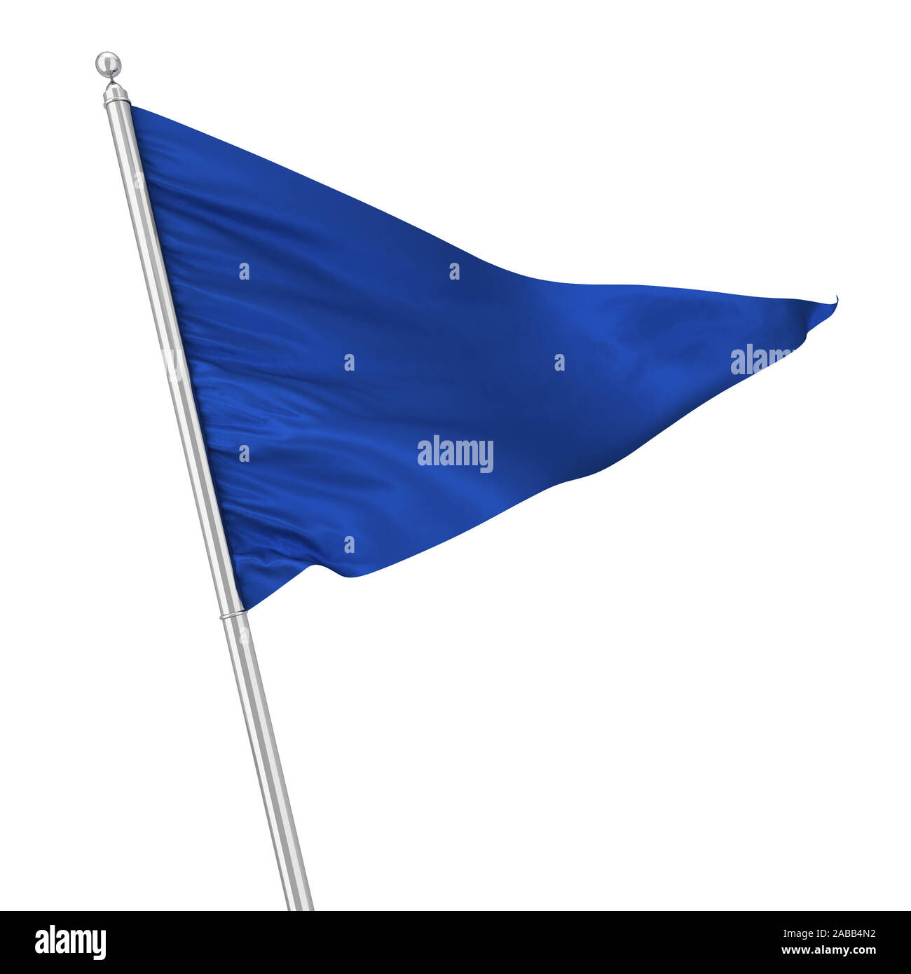 Triangle flag. 3d illustration isolated on white background Stock Photo -  Alamy