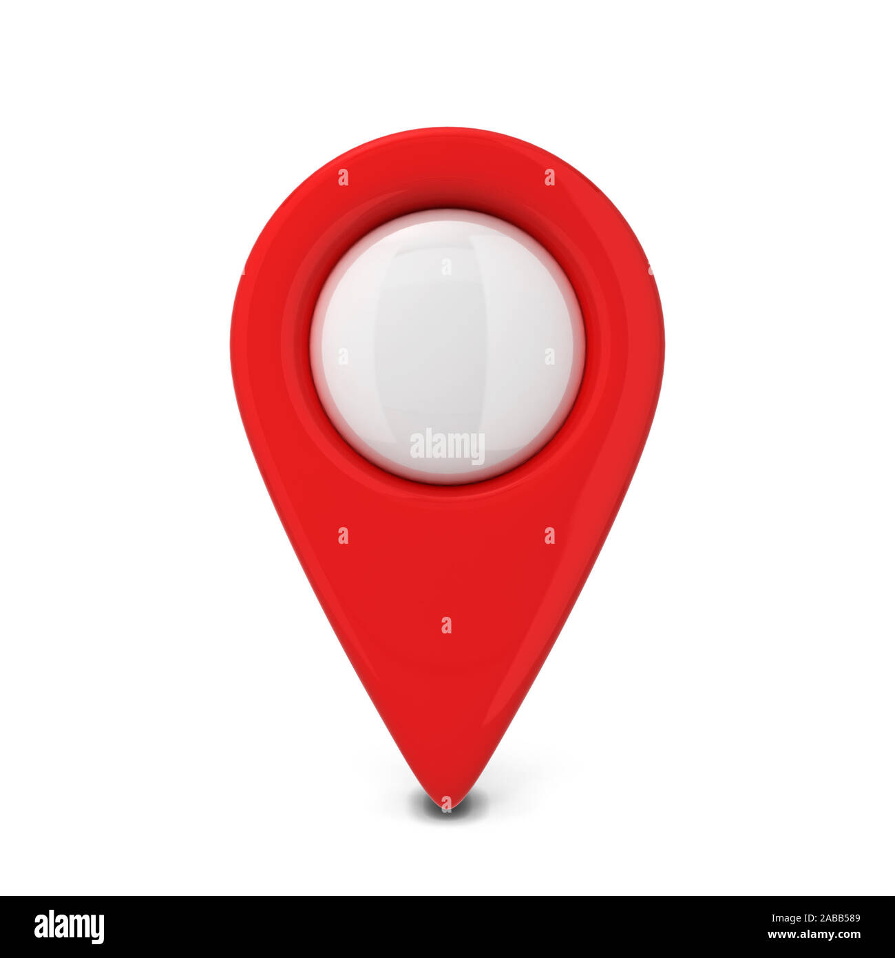 Map pointer. 3d illustration isolated on white background Stock Photo ...
