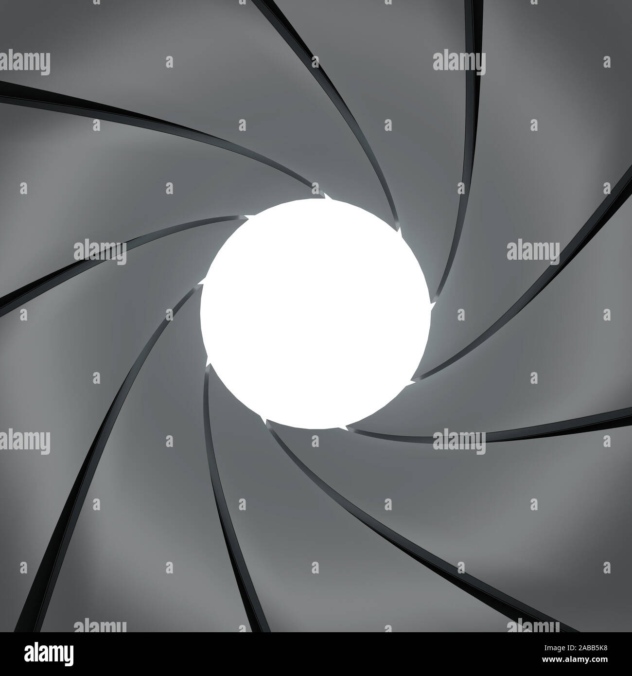 Inside gun barrel effect. 3d illustration Stock Photo Alamy