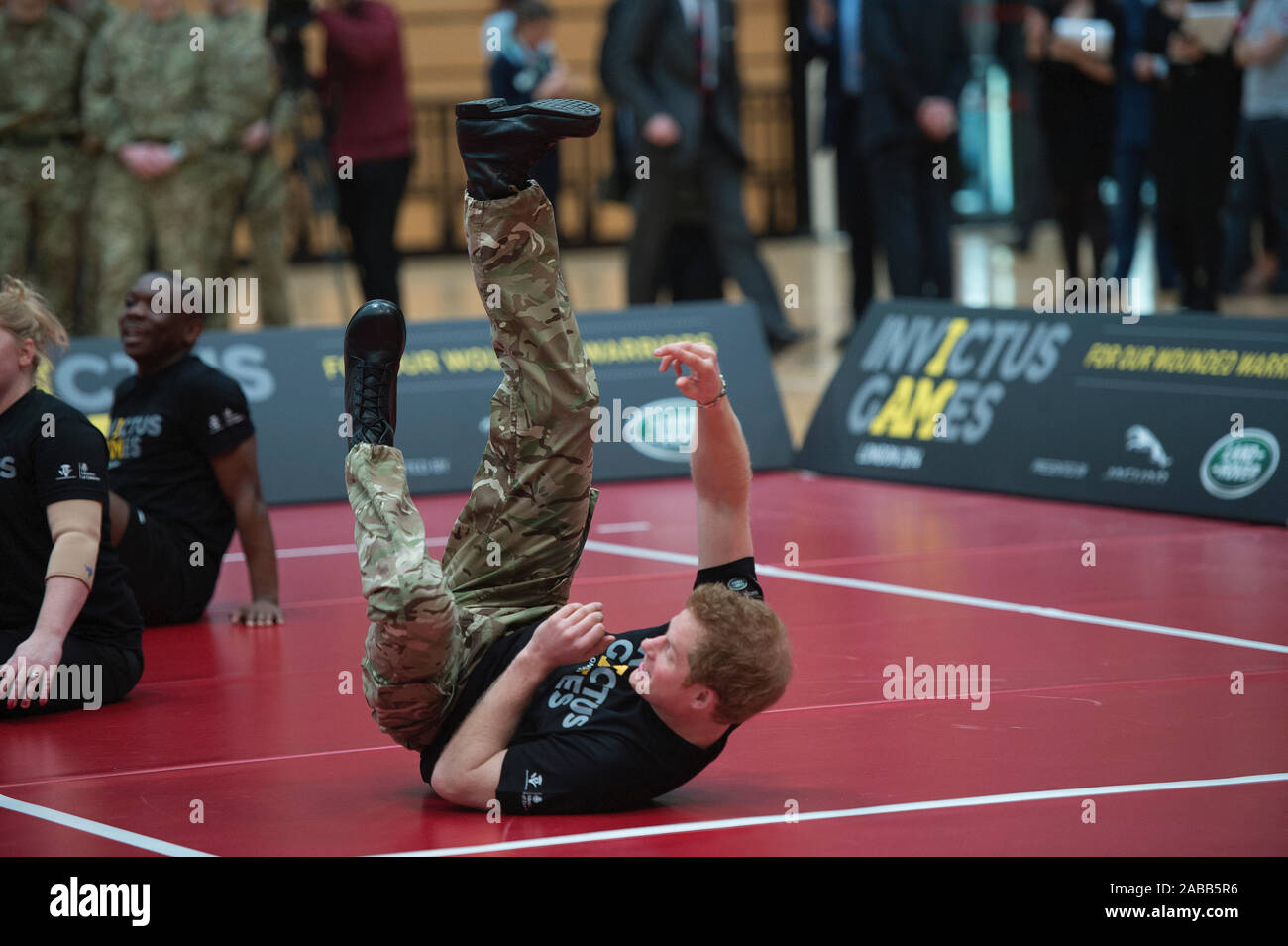 Prince Harry launching the Invictus Games, an International sporting