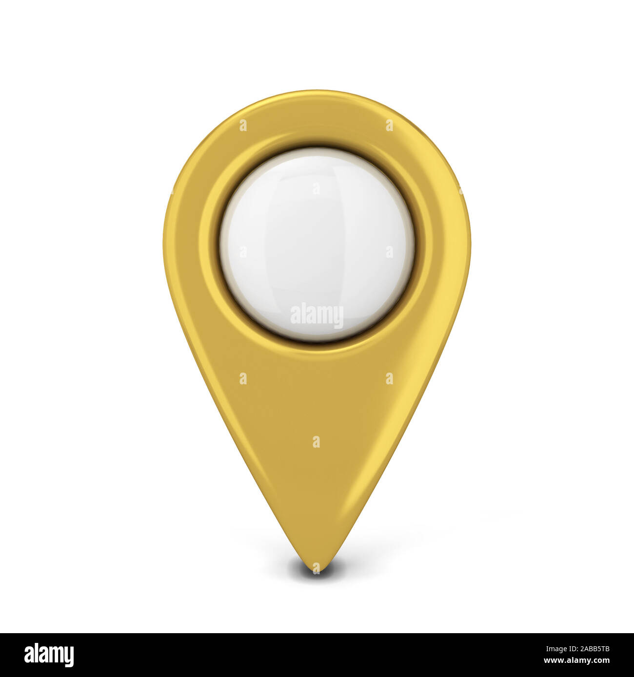 Map pointer. 3d illustration isolated on white background Stock Photo ...