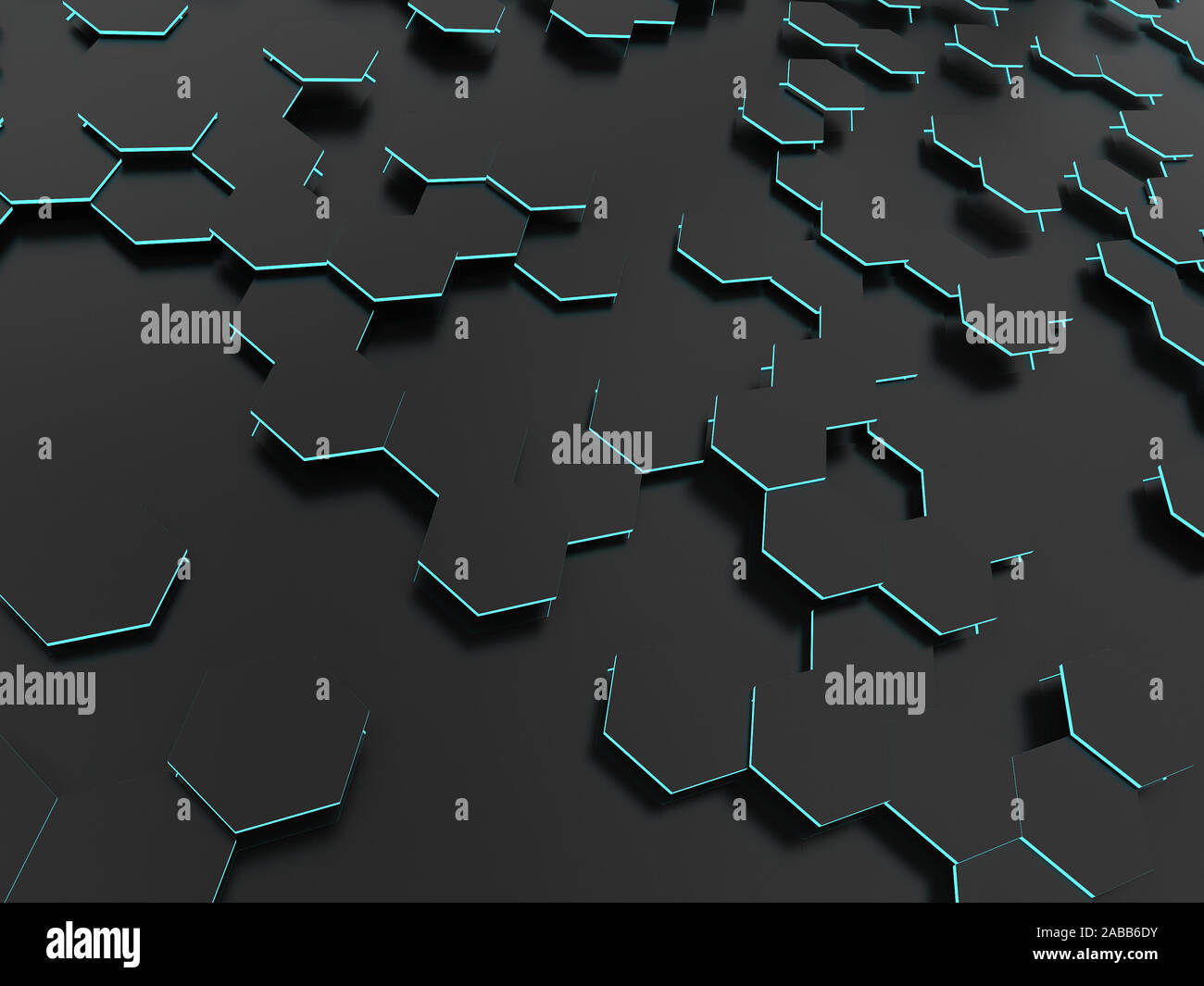 Abstract hexagonal pattern. 3d background Stock Photo - Alamy