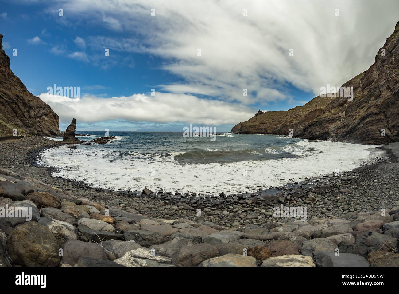 Playa De Caleta The North Eastern Part Of La Gomera Island