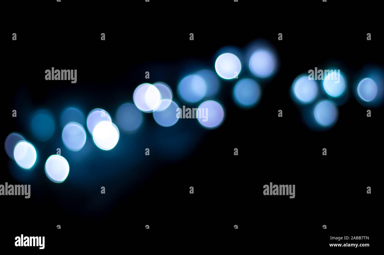 Blurred christmas lights background. Abstract light bokeh Stock Photo