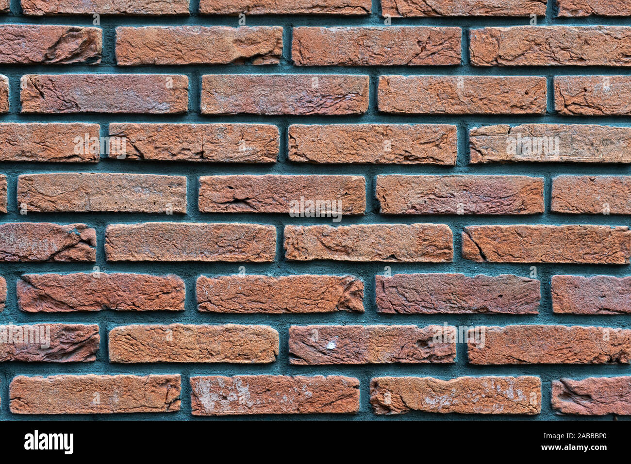 Closeup of a red brick wall Stock Photo