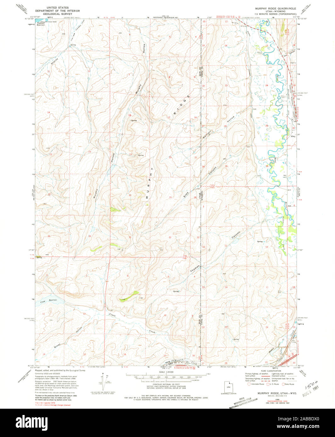 UT Murphy Ridge 250884 1968 24000 Restoration Stock Photo Alamy