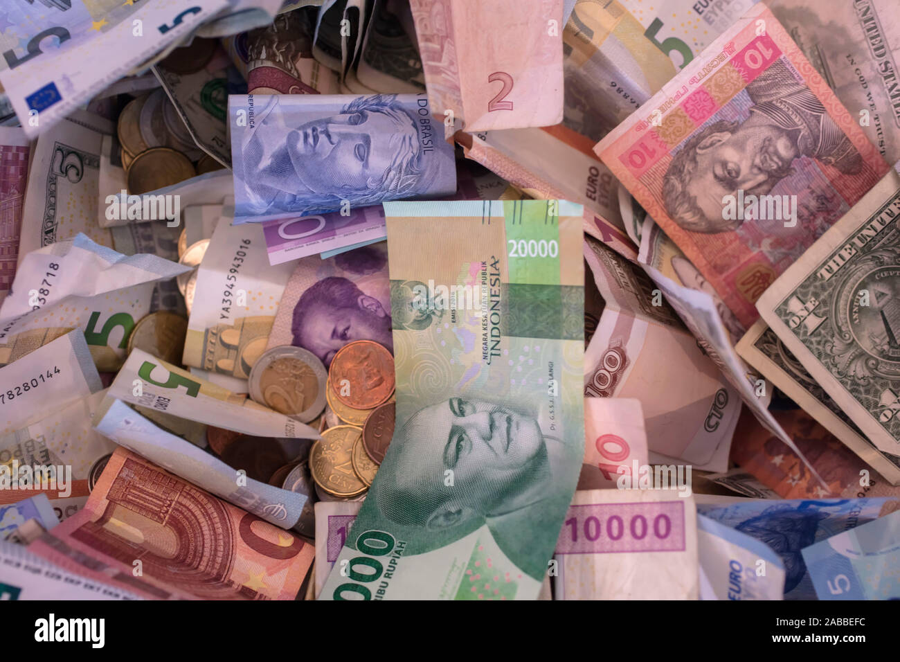 Foreign currency Stock Photo