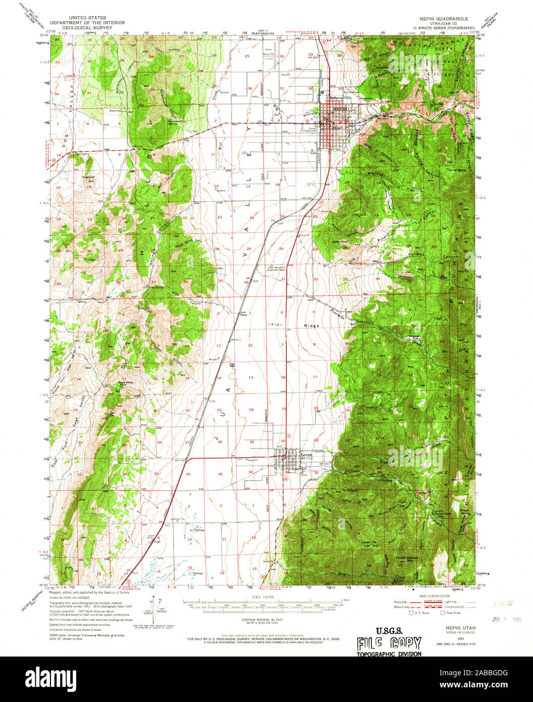 Nephi map Cut Out Stock Images & Pictures Alamy