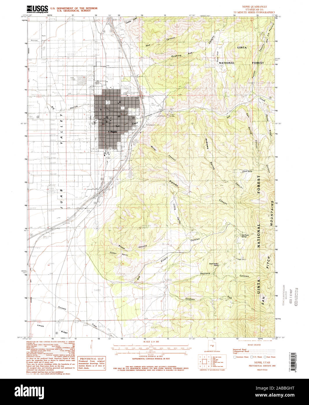 Nephi map Cut Out Stock Images & Pictures Alamy