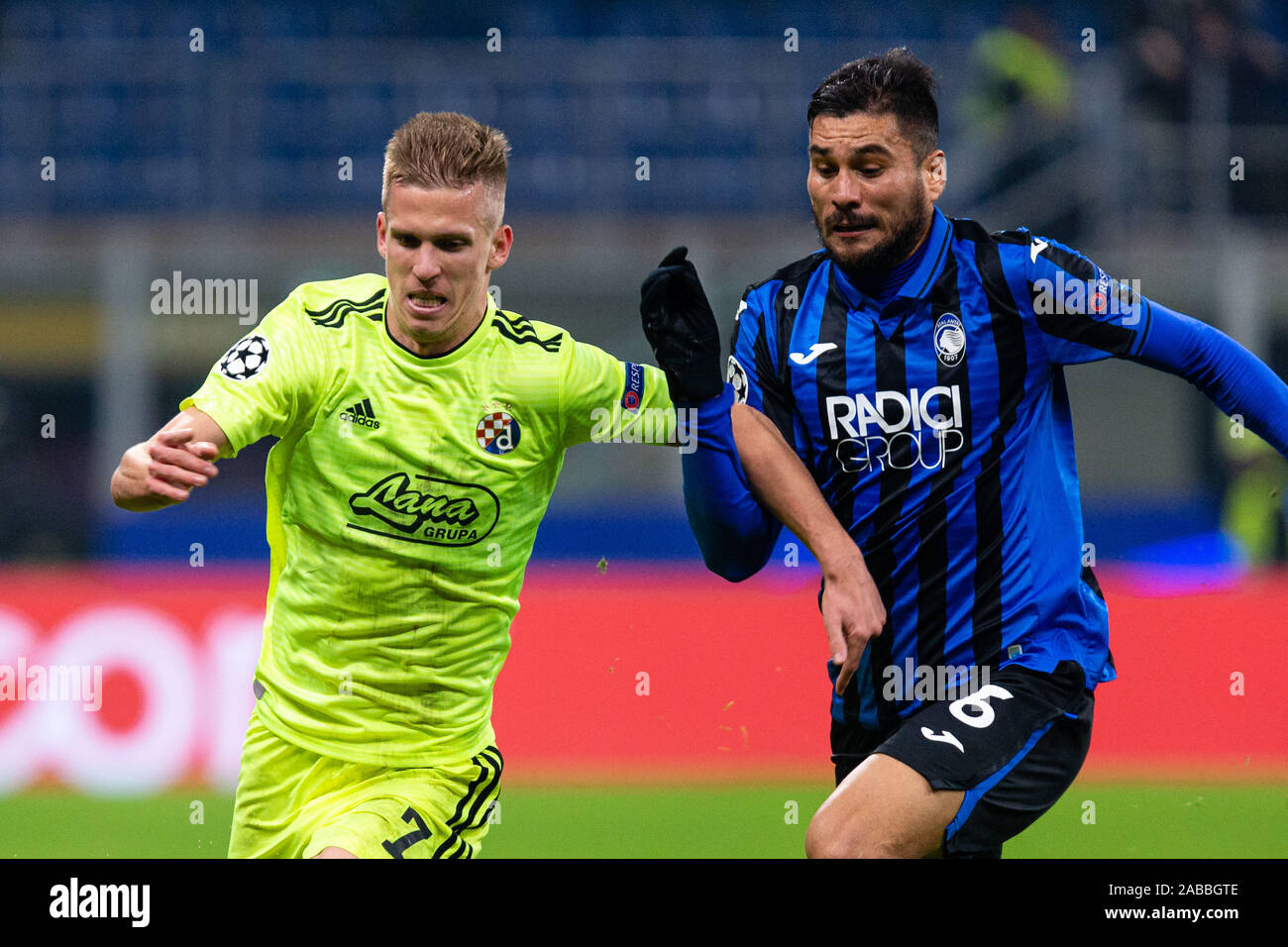 Milan Italy 26th Nov 2019 Dani Olmo Gnk Dinamo Zagreb And