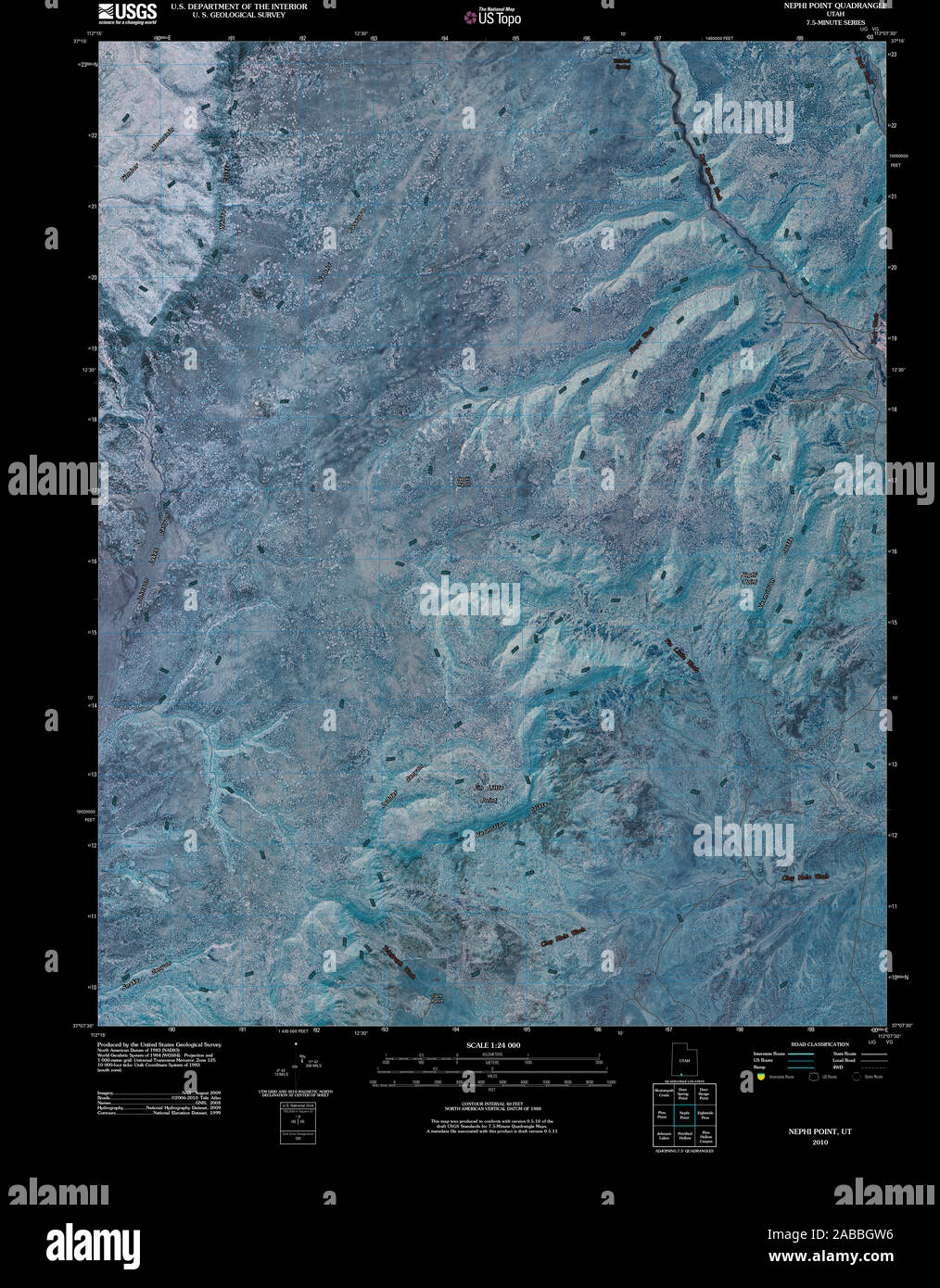 UT Nephi Point 20101110 TM Inverted Restoration Stock Photo