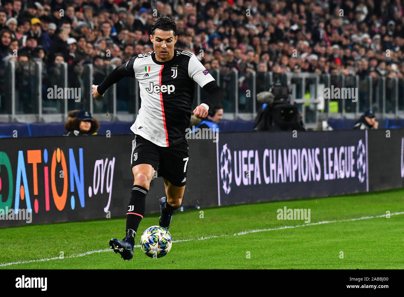 Cristiano Ronaldo of Juventus during the Champions League, football match: Juventus  FC vs Ajax. Ajax won 1-2 at Allianz Stadium, in Turin, Italy, 16th Stock  Photo - Alamy