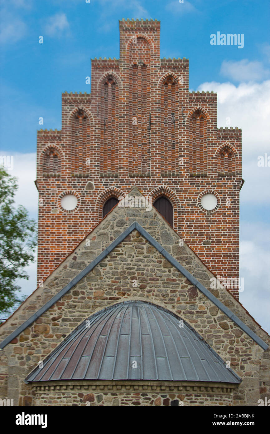 Copohan Denmark traditional danish church in Verlose town in Copanhagen region Stock ...