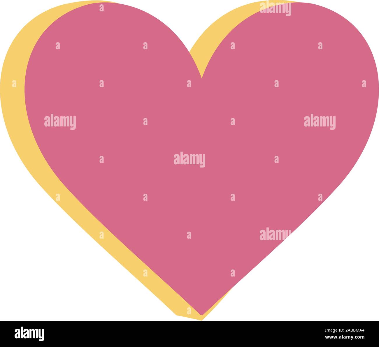 heart love romantic icon on white background vector illustration Stock ...
