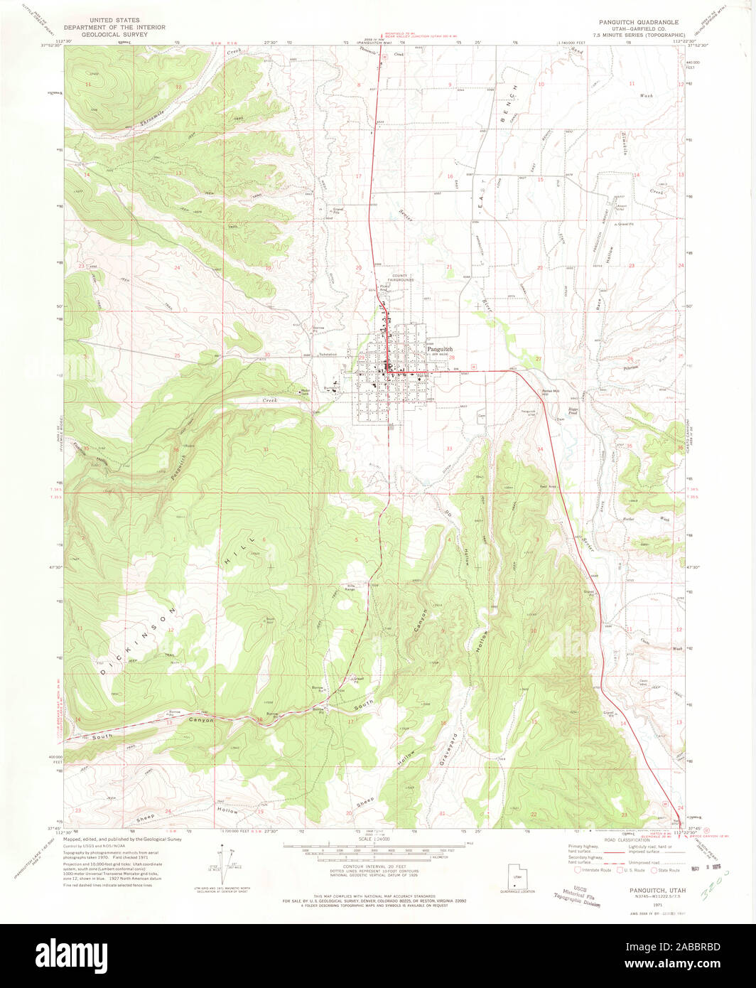 Map of panguitch hires stock photography and images Alamy