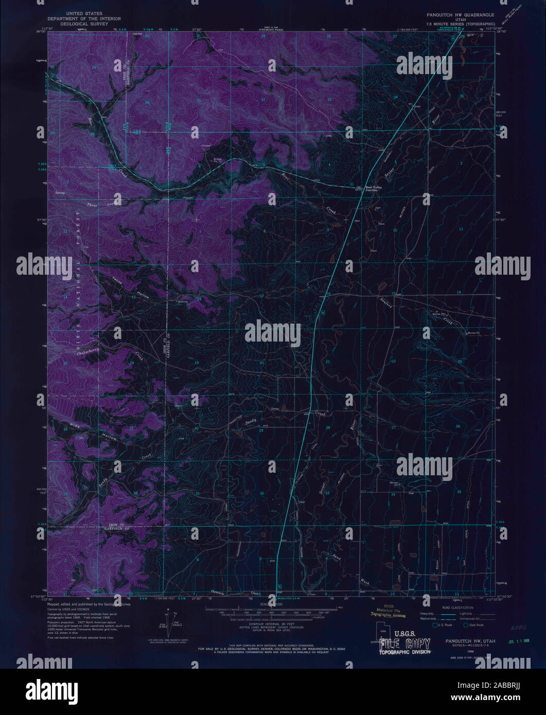 Map of panguitch hires stock photography and images Alamy