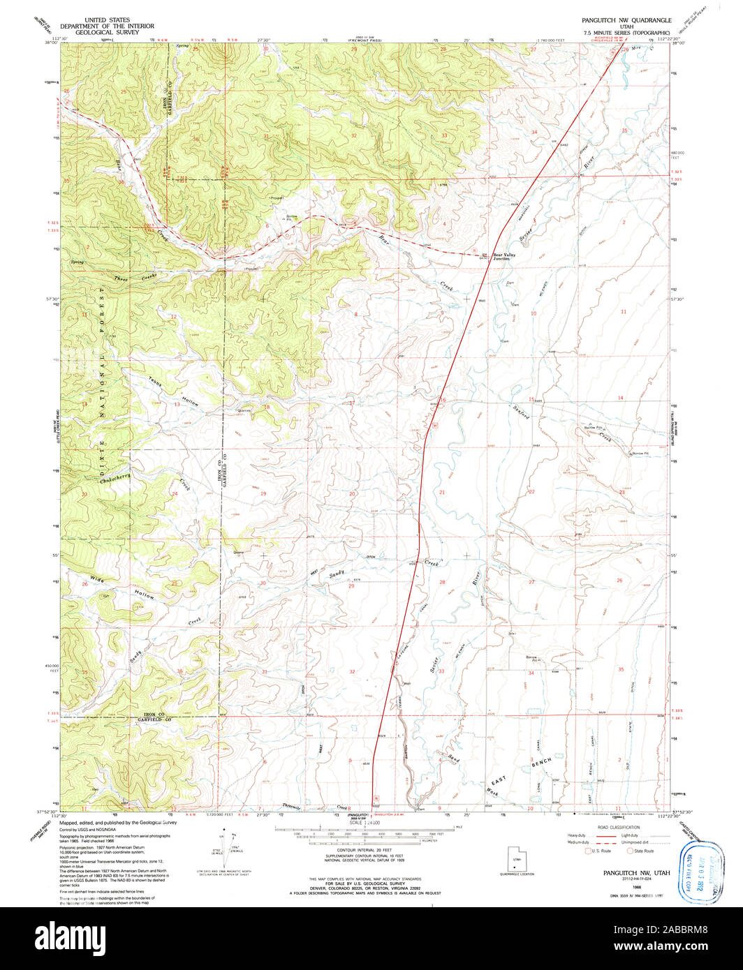 Map of panguitch hires stock photography and images Alamy